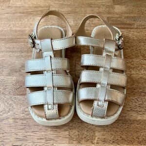 Old Navy Kids (size 12) Girls Gold Sandals